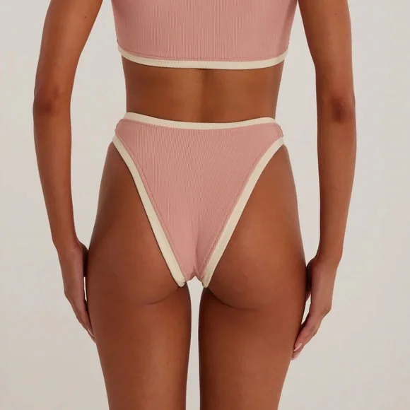 SAME Los Angeles The Grace Ribbed Bottom Pink - Picture 5 of 8